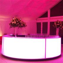 4m round mobile drinks bar